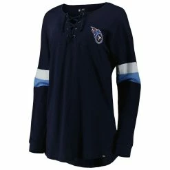 New Era Women's Navy Tennessee Titans Athletic Varsity Lace-Up Long Sleeve T-Shirt 8 New Era Women's Navy Tennessee Titans Athletic Varsity Lace-Up Long Sleeve T-Shirt -Fanatics DSCO1148321386 1320 ALT2