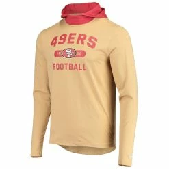 New Era Men's Gold/Scarlet San Francisco 49ers Active Block Hoodie Long Sleeve T-Shirt 8 New Era Men's Gold/Scarlet San Francisco 49ers Active Block Hoodie Long Sleeve T-Shirt -Fanatics DSCO1148321697 1853 ALT2