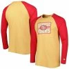 New Era Men's Gold San Francisco 49ers Throwback Raglan Long Sleeve T-Shirt 1 New Era Men's Gold San Francisco 49ers Throwback Raglan Long Sleeve T-Shirt -Fanatics DSCO1148321801 1853