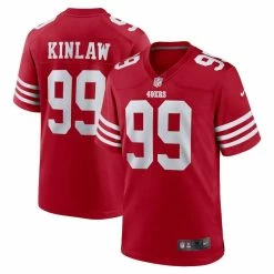 Nike Men's Javon Kinlaw Scarlet San Francisco 49ers Team Player Game Jersey