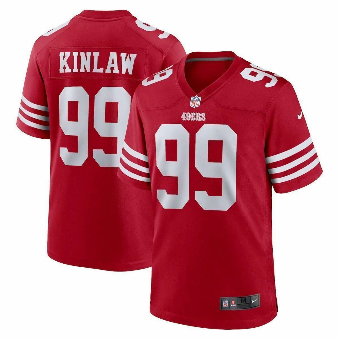Nike Men's Javon Kinlaw Scarlet San Francisco 49ers Team Player Game Jersey 3 Nike Men's Javon Kinlaw Scarlet San Francisco 49ers Team Player Game Jersey