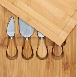 The Memory Company Tennessee Titans Bamboo Cutting & Serving Board With Utensils Set -Fanatics DSCO1148321952 0000 ALT2