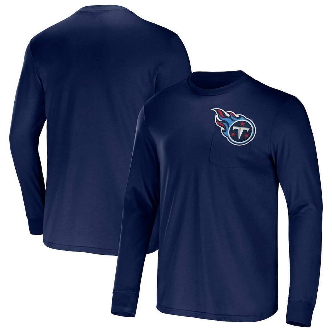 NFL X Darius Rucker Collection By Fanatics Men's Navy Tennessee Titans Team Long Sleeve T-Shirt 3 NFL X Darius Rucker Collection By Fanatics Men's Navy Tennessee Titans Team Long Sleeve T-Shirt