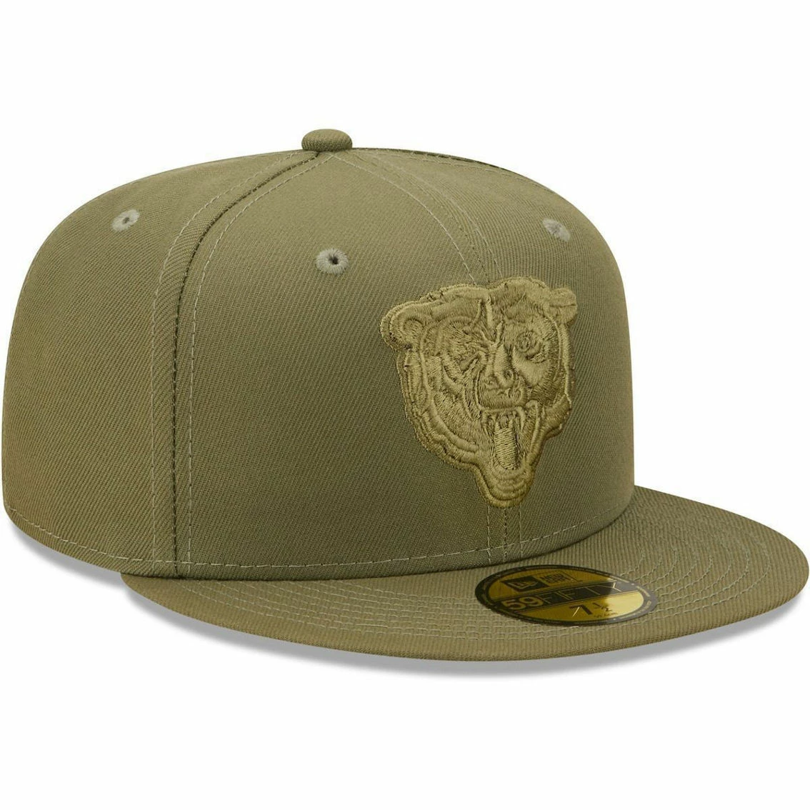 New Era Men's Olive Chicago Bears Color Pack 59FIFTY Fitted Hat 6 New Era Men's Olive Chicago Bears Color Pack 59FIFTY Fitted Hat - Image 4