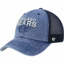 '47 Men's Navy Chicago Bears Drumlin Trucker Clean Up Snapback Hat