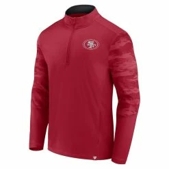 Fanatics Branded Men's Scarlet San Francisco 49ers Ringer Quarter-Zip Jacket 8 Fanatics Branded Men's Scarlet San Francisco 49ers Ringer Quarter-Zip Jacket -Fanatics DSCO1148322561 2946 ALT2