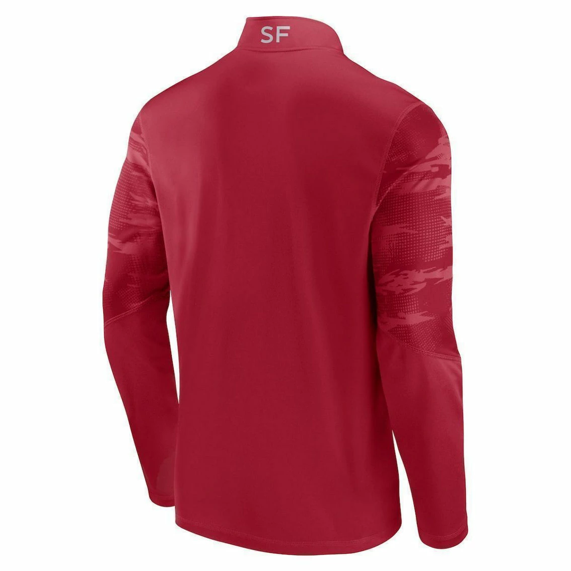 Fanatics Branded Men's Scarlet San Francisco 49ers Ringer Quarter-Zip Jacket 6 Fanatics Branded Men's Scarlet San Francisco 49ers Ringer Quarter-Zip Jacket - Image 4