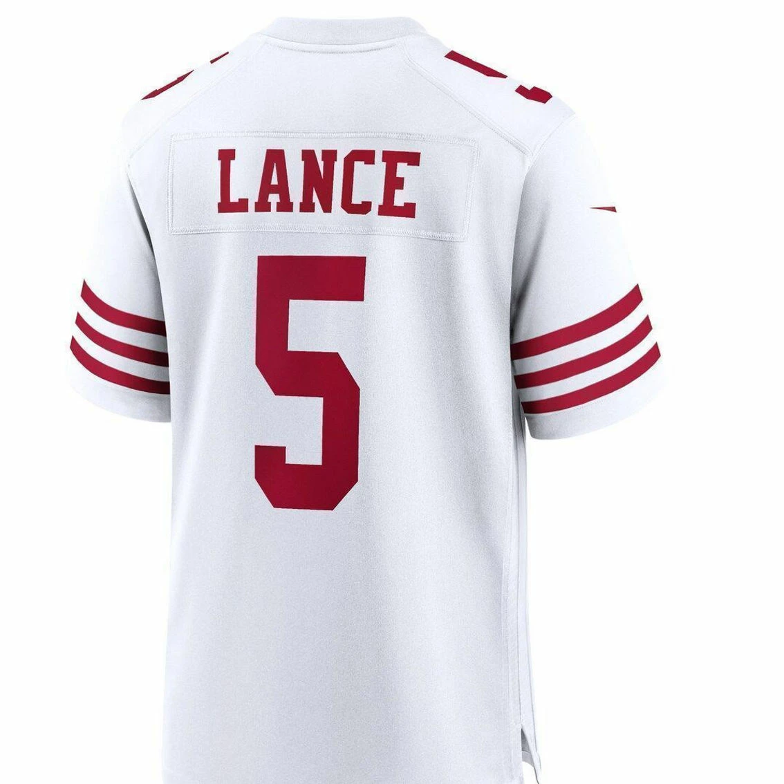 Nike Men's Trey Lance White San Francisco 49ers Player Game Jersey 6 Nike Men's Trey Lance White San Francisco 49ers Player Game Jersey - Image 4