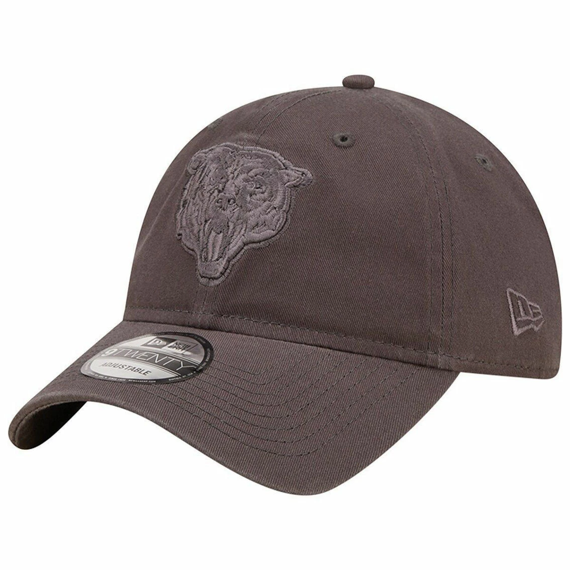 New Era Men's Graphite Chicago Bears Core Classic 2.0 Tonal 9TWENTY Adjustable Hat 4 New Era Men's Graphite Chicago Bears Core Classic 2.0 Tonal 9TWENTY Adjustable Hat - Image 2