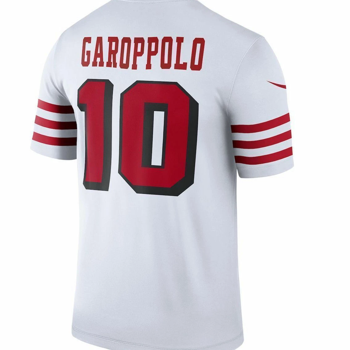 Nike Men's Jimmy Garoppolo White San Francisco 49ers Color Rush Legend Player Jersey 6 Nike Men's Jimmy Garoppolo White San Francisco 49ers Color Rush Legend Player Jersey - Image 4