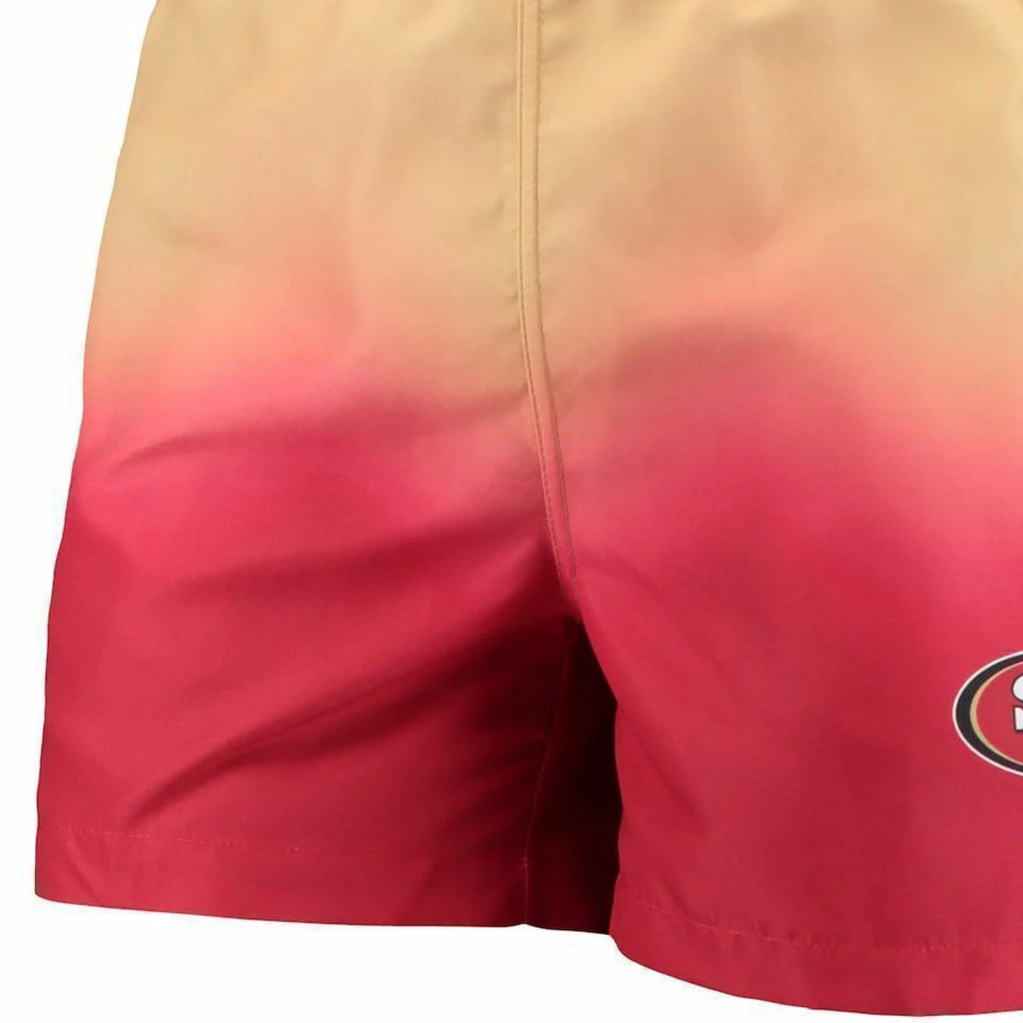 FOCO Men's Red/ San Francisco 49ers Dip-Dye Swim Shorts 5 FOCO Men's Red/ San Francisco 49ers Dip-Dye Swim Shorts - Image 3
