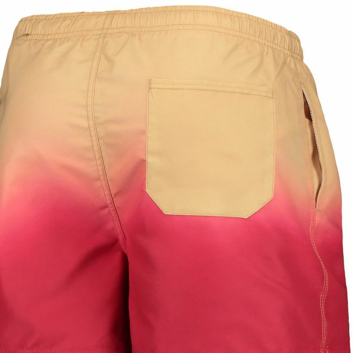 FOCO Men's Red/ San Francisco 49ers Dip-Dye Swim Shorts 6 FOCO Men's Red/ San Francisco 49ers Dip-Dye Swim Shorts - Image 4