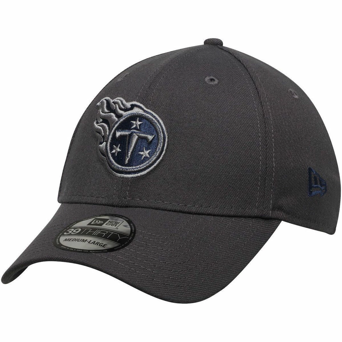 New Era Men's Graphite Tennessee Titans Storm 39THIRTY Flex Hat 4 New Era Men's Graphite Tennessee Titans Storm 39THIRTY Flex Hat - Image 2