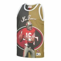 Mitchell & Ness Men's Joe Montana Black/Gold San Francisco 49ers Retired Player Graphic Tank Top 8 Mitchell & Ness Men's Joe Montana Black/Gold San Francisco 49ers Retired Player Graphic Tank Top -Fanatics DSCO1148324960 1007 ALT2