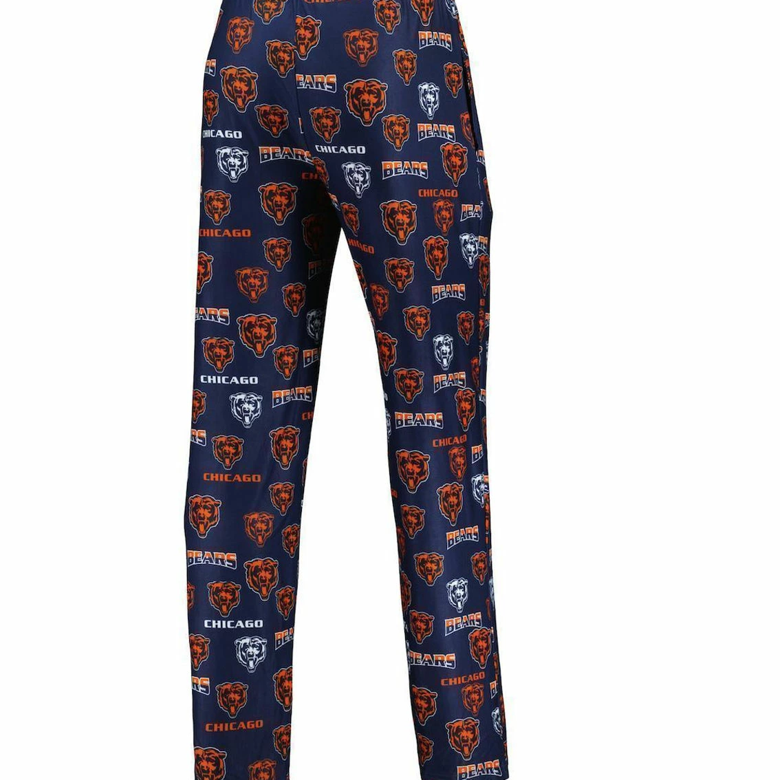 Men's Concepts Sport Navy Chicago Bears Breakthrough Allover Print Knit Sleep Pants 6 Men's Concepts Sport Navy Chicago Bears Breakthrough Allover Print Knit Sleep Pants - Image 4