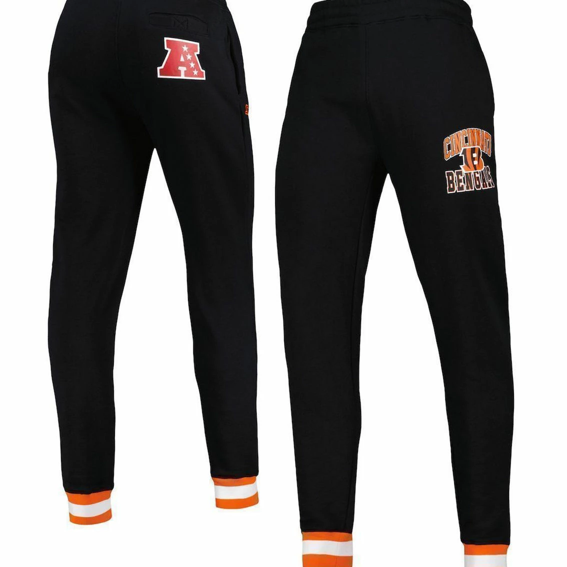 Starter Men's Black Cincinnati Bengals Blitz Fleece Jogger Pants 3 Starter Men's Black Cincinnati Bengals Blitz Fleece Jogger Pants