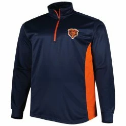 Profile Men's Navy Chicago Bears Big & Tall Quarter-Zip Top 7 Profile Men's Navy Chicago Bears Big & Tall Quarter-Zip Top -Fanatics DSCO1149277410 1320 ALT2