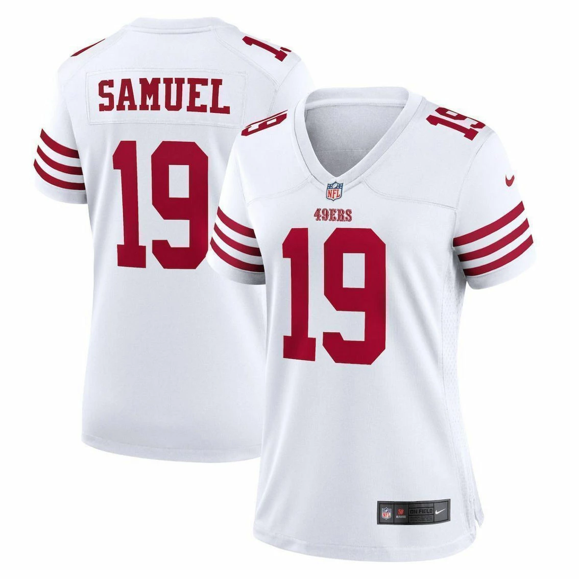 Nike Women's Deebo Samuel White San Francisco 49ers Player Game Jersey 3 Nike Women's Deebo Samuel White San Francisco 49ers Player Game Jersey