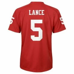 Outerstuff Youth Trey Lance Scarlet San Francisco 49ers Performance Name & Number Raglan V-Neck T-Shirt 9 Outerstuff Youth Trey Lance Scarlet San Francisco 49ers Performance Name & Number Raglan V-Neck T-Shirt -Fanatics DSCO1149757903 2946 ALT3