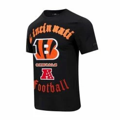 Pro Standard Men's Black Cincinnati Bengals Old English T-Shirt -Fanatics DSCO1150315930 1007 ALT2