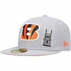 New Era Men's Gray Cincinnati Bengals City Describe 59FIFTY Fitted Hat