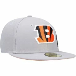 New Era Men's Gray Cincinnati Bengals City Describe 59FIFTY Fitted Hat -Fanatics DSCO1150398671 1927 ALT3