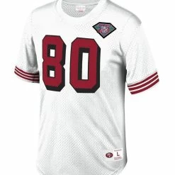 Mitchell & Ness Men's Jerry Rice White San Francisco 49ers Retired Player Name & Number Mesh Top -Fanatics DSCO1150497392 3550 ALT2