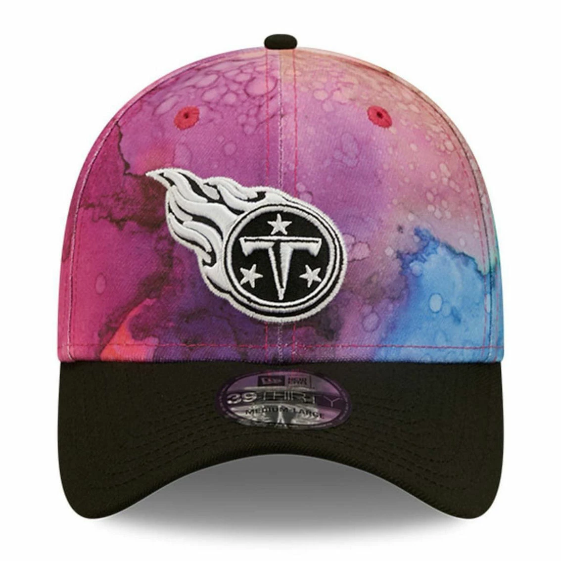 New Era Men's Pink/Black Tennessee Titans 2022 NFL Crucial Catch 39THIRTY Flex Hat 5 New Era Men's Pink/Black Tennessee Titans 2022 NFL Crucial Catch 39THIRTY Flex Hat - Image 3