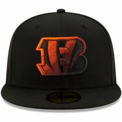 New Era Men's Black Cincinnati Bengals Logo Color Dim 59FIFTY Fitted Hat -Fanatics DSCO1150497666 1007 ALT2