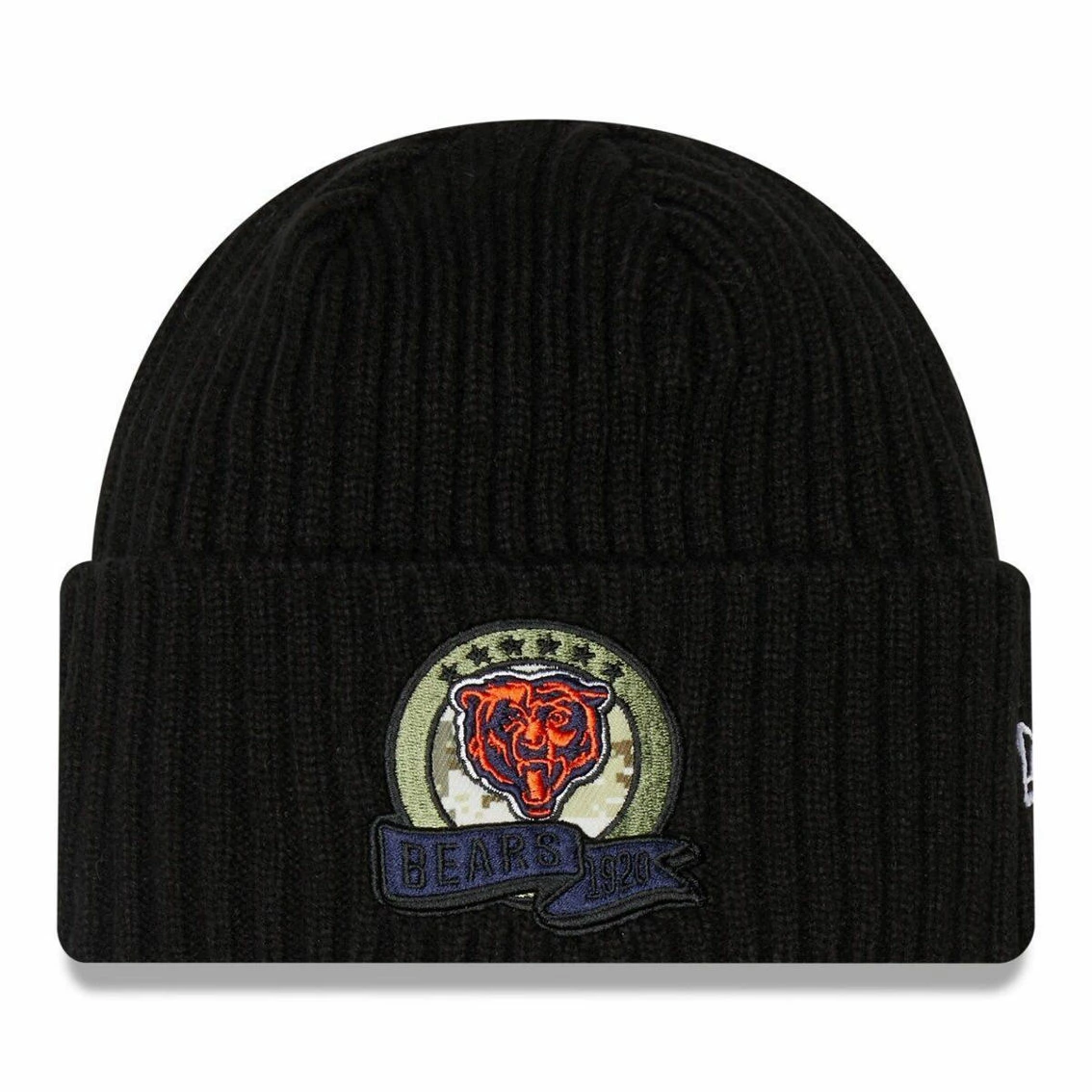 New Era Men's Black Chicago Bears 2022 Salute To Service Knit Hat 4 New Era Men's Black Chicago Bears 2022 Salute To Service Knit Hat - Image 2