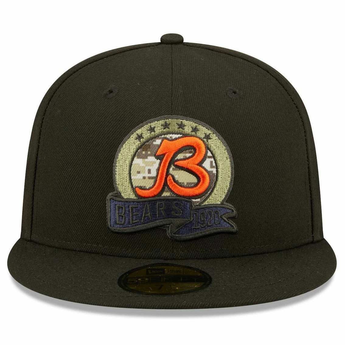 New Era Men's Black Chicago Bears 2022 Salute To Service 59FIFTY Fitted Hat 5 New Era Men's Black Chicago Bears 2022 Salute To Service 59FIFTY Fitted Hat - Image 3