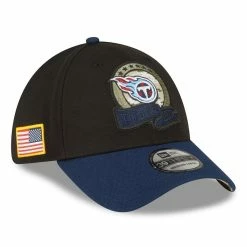 New Era Men's Black/Navy Tennessee Titans 2022 Salute To Service 39THIRTY Flex Hat 7 New Era Men's Black/Navy Tennessee Titans 2022 Salute To Service 39THIRTY Flex Hat -Fanatics DSCO1150499049 1007 ALT1
