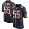 Nike Men's Lance Briggs Navy Chicago Bears Game Retired Player Jersey