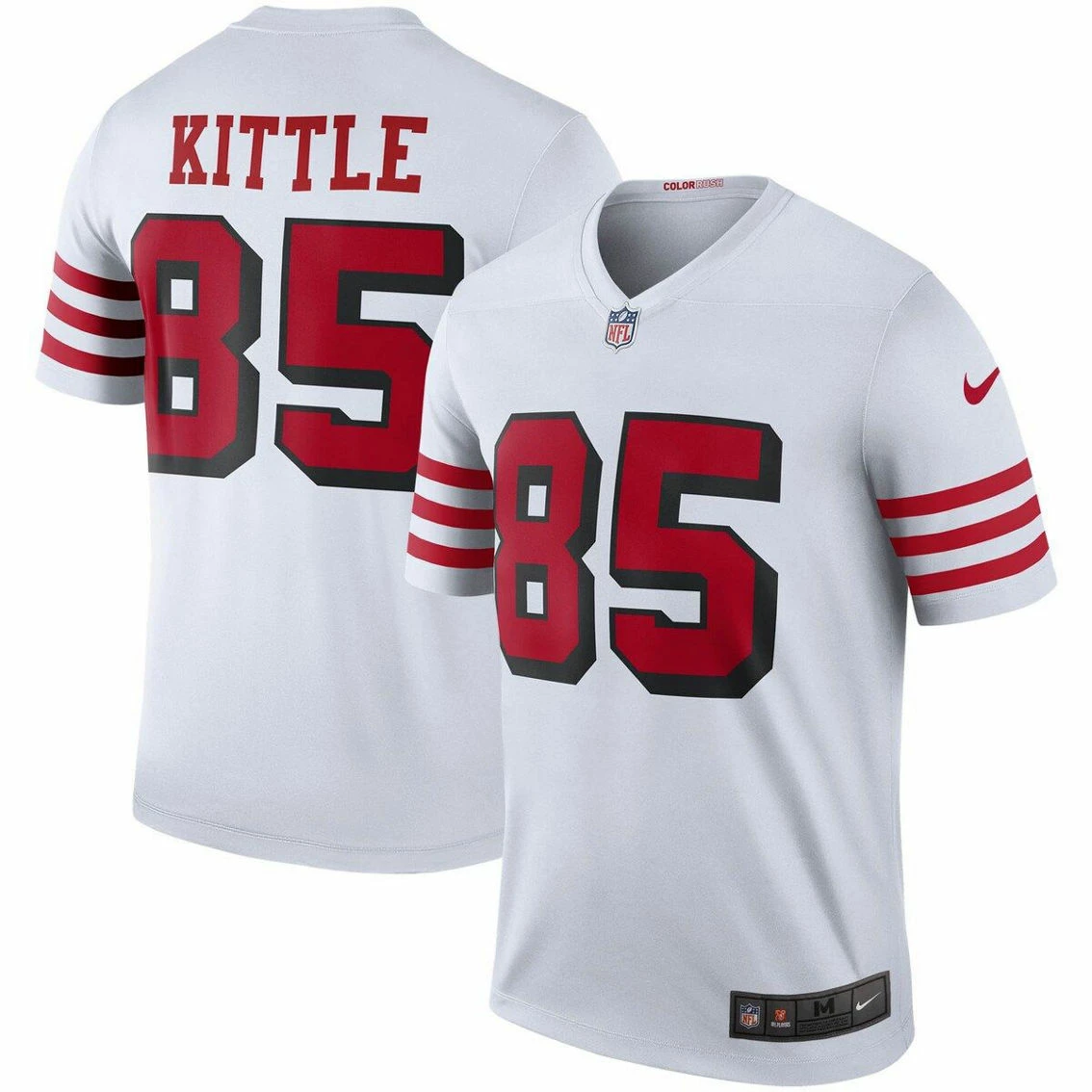 Nike Men's George Kittle White San Francisco 49ers Color Rush Legend Jersey 3 Nike Men's George Kittle White San Francisco 49ers Color Rush Legend Jersey