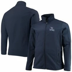 Dunbrooke Men's Navy Tennessee Titans Big & Tall Sonoma Softshell Full-Zip Jacket