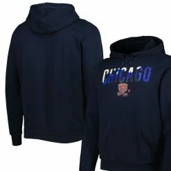 New Era Men's Navy Chicago Bears Ink Dye Pullover Hoodie