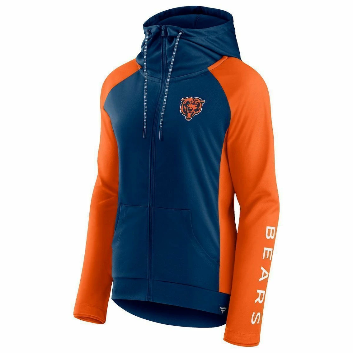Fanatics Branded Women's Navy/Orange Chicago Bears End Around Raglan Full-Zip Hoodie 5 Fanatics Branded Women's Navy/Orange Chicago Bears End Around Raglan Full-Zip Hoodie - Image 3