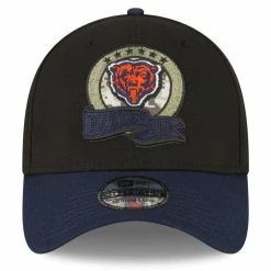 New Era Men's Black/Navy Chicago Bears 2022 Salute To Service 39THIRTY Flex Hat -Fanatics DSCO1150500263 1007 ALT2