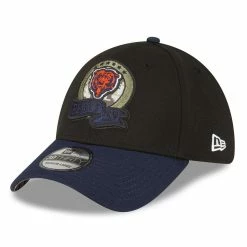 New Era Men's Black/Navy Chicago Bears 2022 Salute To Service 39THIRTY Flex Hat -Fanatics DSCO1150500263 1007 ALT3