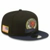 New Era Men's Black/Navy Chicago Bears 2022 Salute To Service 9FIFTY Snapback Hat -Fanatics DSCO1150500264 1007