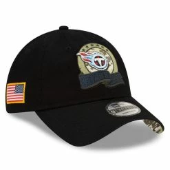 New Era Men's Black Tennessee Titans 2022 Salute To Service 9TWENTY Adjustable Hat