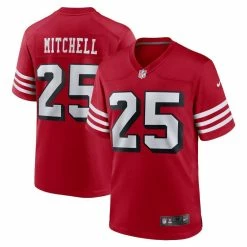 Nike Men's Elijah Mitchell Scarlet San Francisco 49ers Alternate Team Game Jersey 7 Nike Men's Elijah Mitchell Scarlet San Francisco 49ers Alternate Team Game Jersey -Fanatics DSCO1151030797 2946 ALT1