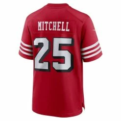 Nike Men's Elijah Mitchell Scarlet San Francisco 49ers Alternate Team Game Jersey 9 Nike Men's Elijah Mitchell Scarlet San Francisco 49ers Alternate Team Game Jersey -Fanatics DSCO1151030797 2946 ALT3