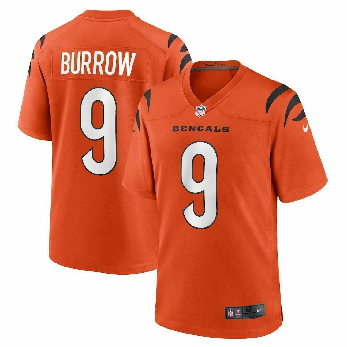 Nike Men's Joe Burrow Orange Cincinnati Bengals Alternate Game Jersey 4 Nike Men's Joe Burrow Orange Cincinnati Bengals Alternate Game Jersey - Image 2