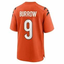 Nike Men's Joe Burrow Orange Cincinnati Bengals Alternate Game Jersey 9 Nike Men's Joe Burrow Orange Cincinnati Bengals Alternate Game Jersey -Fanatics DSCO1151104064 2294 ALT3