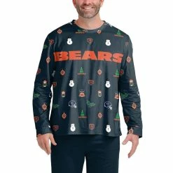 FOCO Men's Navy Chicago Bears Ugly Sweater Long Sleeve T-Shirt 7 FOCO Men's Navy Chicago Bears Ugly Sweater Long Sleeve T-Shirt -Fanatics DSCO1151104277 1320 ALT1