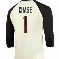 Majestic Threads Men's Threads Ja'Marr Chase Cream/Black Cincinnati Bengals Player Name & Number Raglan 3/4-Sleeve T-Shirt 9 Majestic Threads Men's Threads Ja'Marr Chase Cream/Black Cincinnati Bengals Player Name & Number Raglan 3/4-Sleeve T-Shirt -Fanatics DSCO1151168669 6662 ALT3