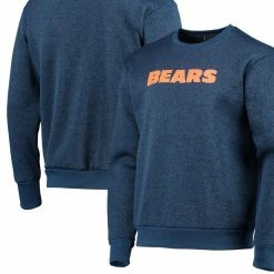 FOCO Men's Navy Chicago Bears Colorblend Pullover Sweater 7 FOCO Men's Navy Chicago Bears Colorblend Pullover Sweater -Fanatics DSCO1151350370 1320 ALT1