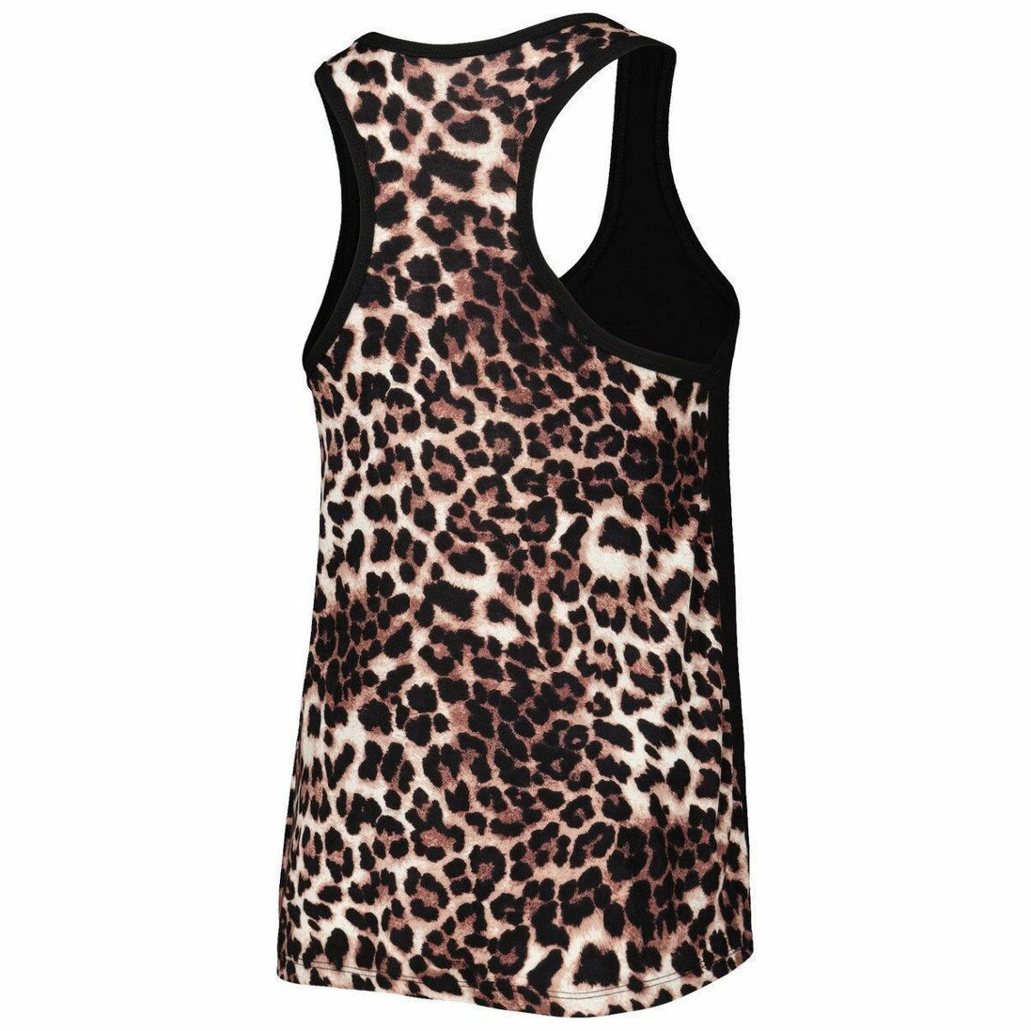 Majestic Threads Women's Threads Black San Francisco 49ers Leopard Racerback Tank Top 6 Majestic Threads Women's Threads Black San Francisco 49ers Leopard Racerback Tank Top - Image 4