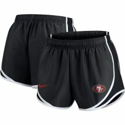 Nike Women's Charcoal San Francisco 49ers Plus Size Logo Performance Tempo Shorts
